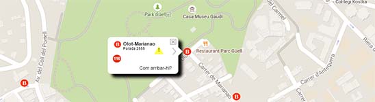 Park Guell - Mappa Bus - Cosa Vedere a Barcellona