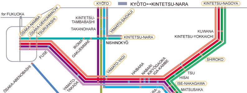 Uomo-Nudo - Saidaiji Hadaka Matsuri - Mappa Kyoto Kitetsu Nara
