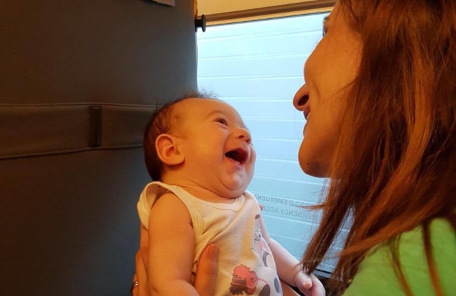 Viaggio in treno con un neonato