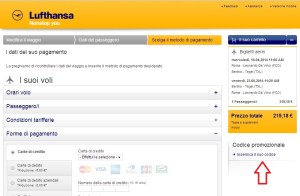 Codice Promozionale Lufthansa